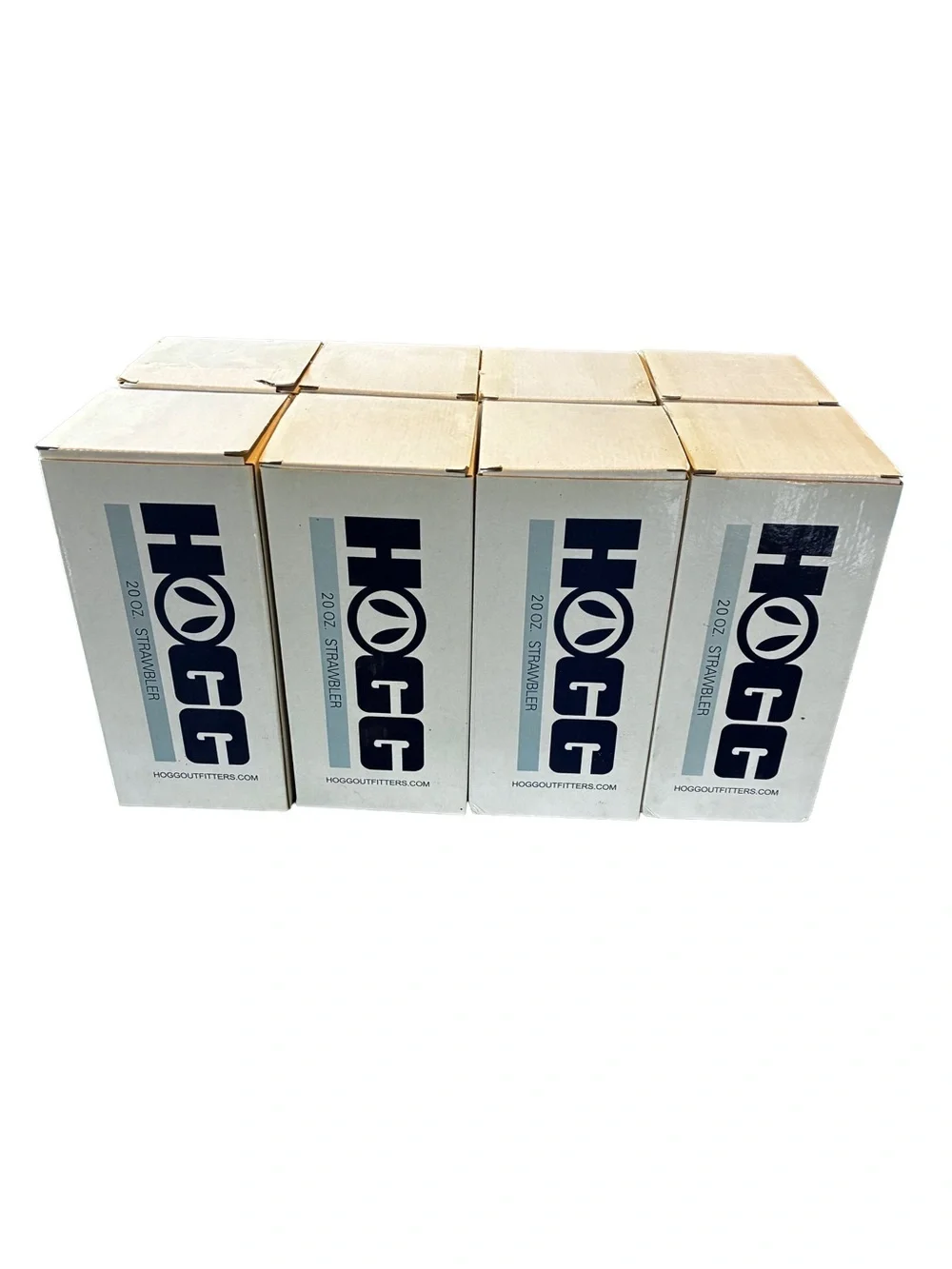 HOGG 20oz Straight Skinny Strawbler Tumblers Lot of 8 Sublimation Blanks NIB